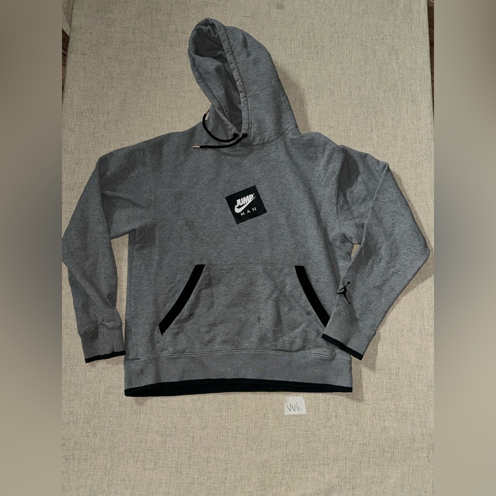 Vintage Jump Charcoal Gray Men's Hoodie